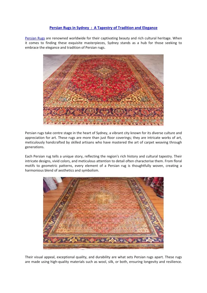 persian rugs in sydney a tapestry of tradition