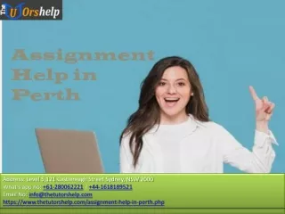 Assignment Help in Perth