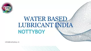 NottyBoy Water Based Lubricant India