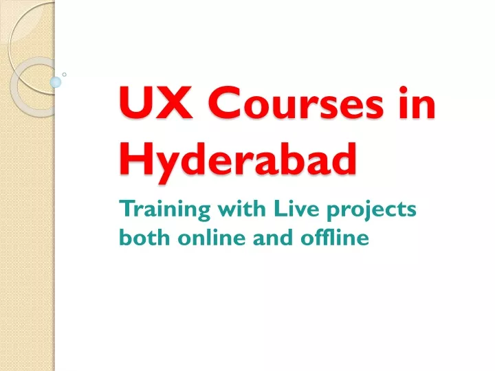 ux courses in hyderabad