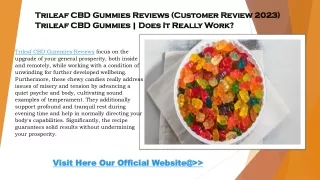 Trileaf CBD Gummies