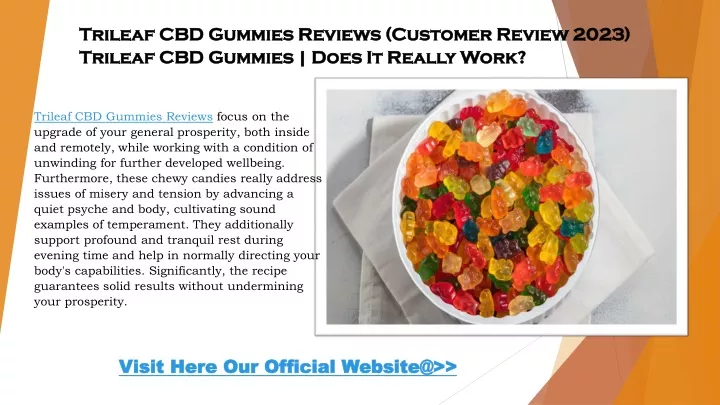 trileaf cbd gummies reviews customer review 2023