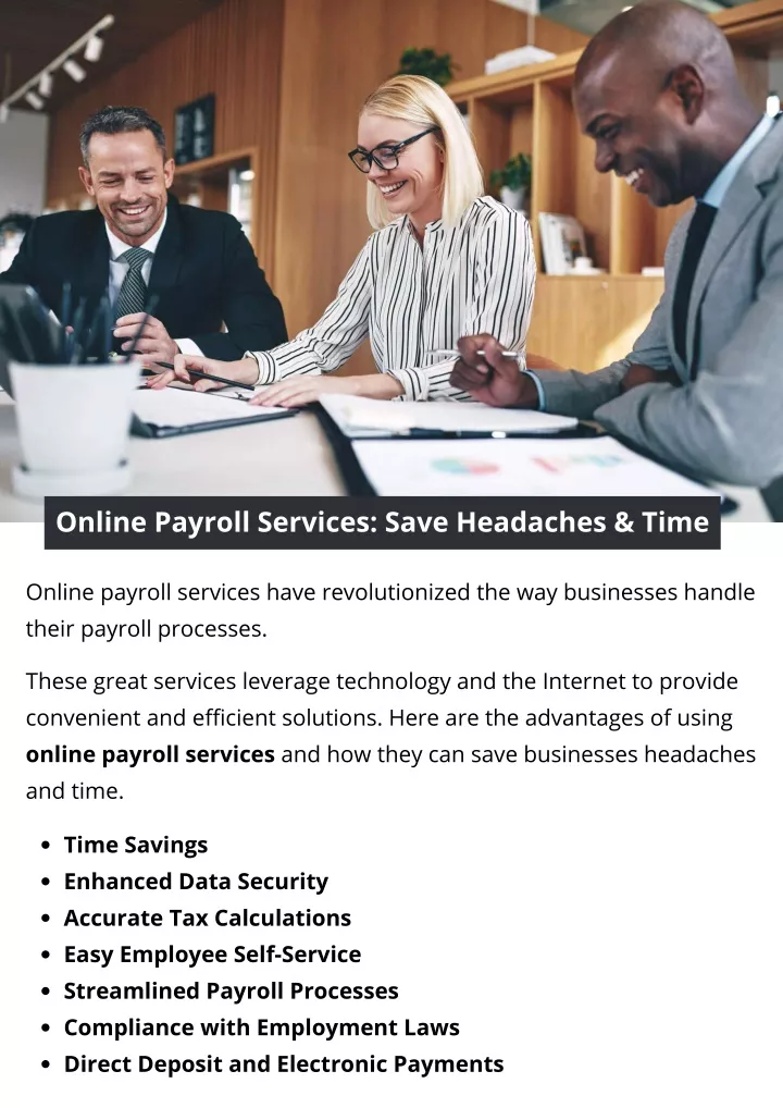 online payroll services save headaches time