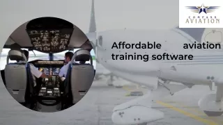Affordable Aviation Training Softwere
