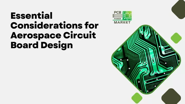 essential considerations for aerospace circuit