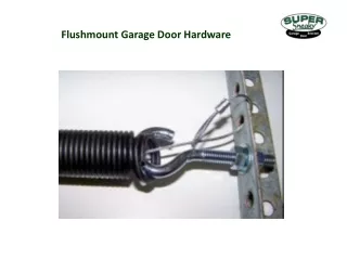 Flushmount Garage Door Hardware for Enhanced Security - Super Sneaky