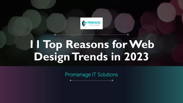 11 top reasons for web design trends in 2023