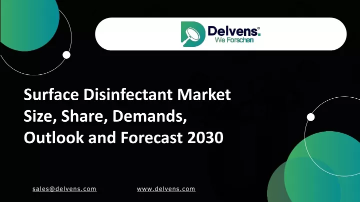 surface disinfectant market size share demands