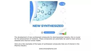 New Synthesized - Simson Pharma
