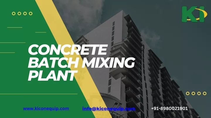 concrete batch mixing plant