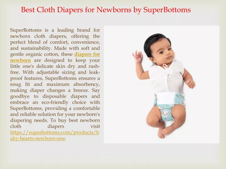 best cloth diapers for newborns by superbottoms