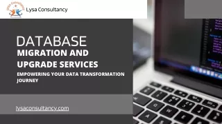 Data Migration and Database Upgrade Services