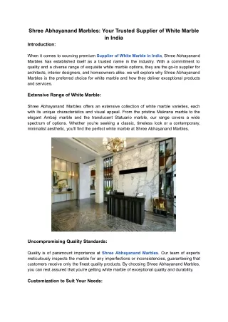 shree abhayanand marbles your trusted supplier