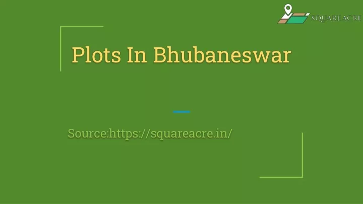 plots in bhubaneswar