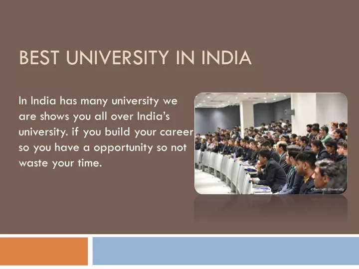best university in india