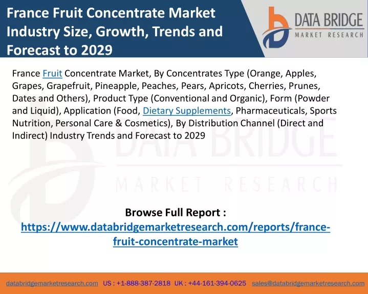 france fruit concentrate market industry size