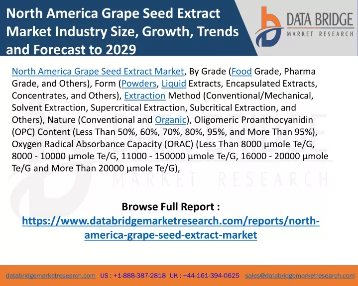 north america grape seed extract market industry