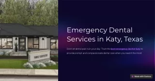 Immediate Dental Care: Top Emergency Dentist in Katy, TX
