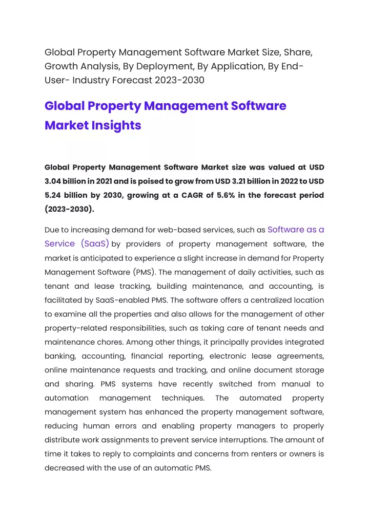 global property management software market size