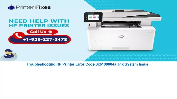 troubleshooting hp printer error code 0x6100004a