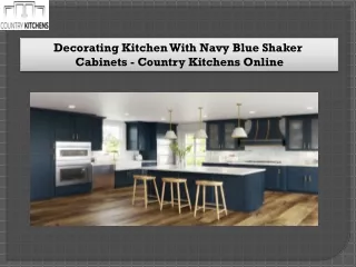 Decorating Kitchen With Navy Blue Shaker - Country Kitchens Online