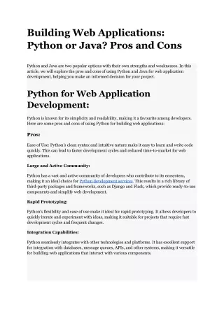 Building Web Applications_ Python or Java