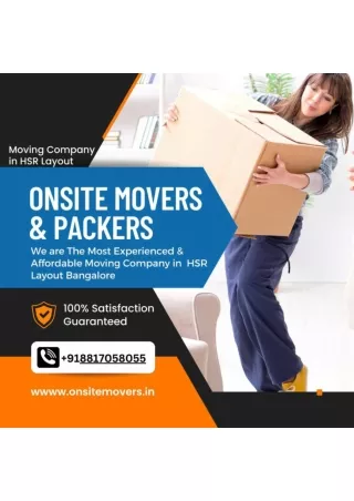 Onsite Movers and Packers - Best Shifting Company in HSR Layout