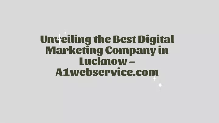 unveiling the best digital marketing company