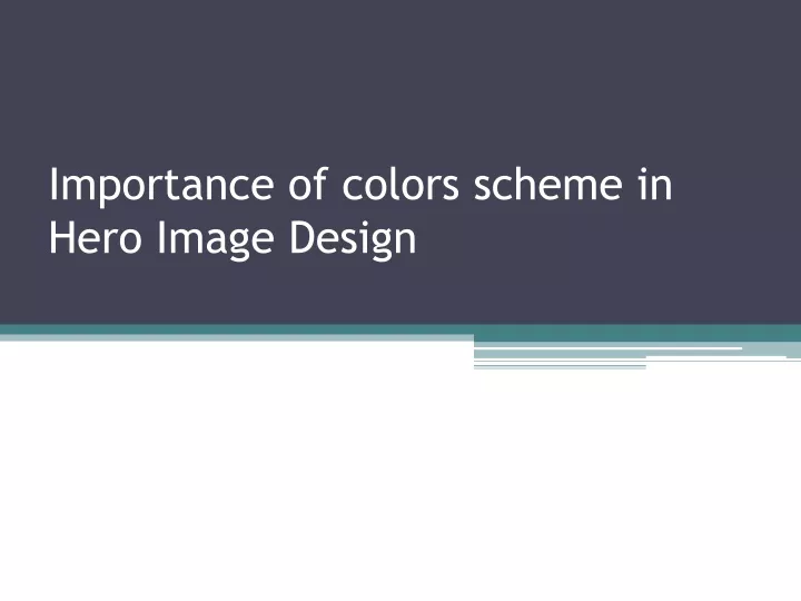 importance of colors scheme in hero image design