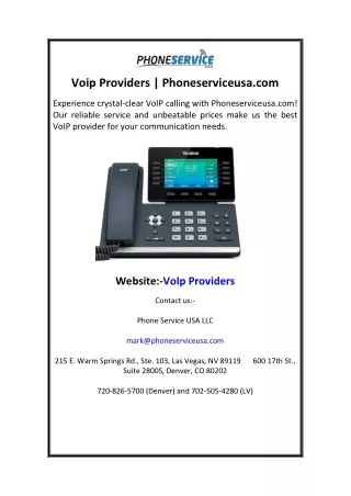 Voip Providers Phoneserviceusa.com