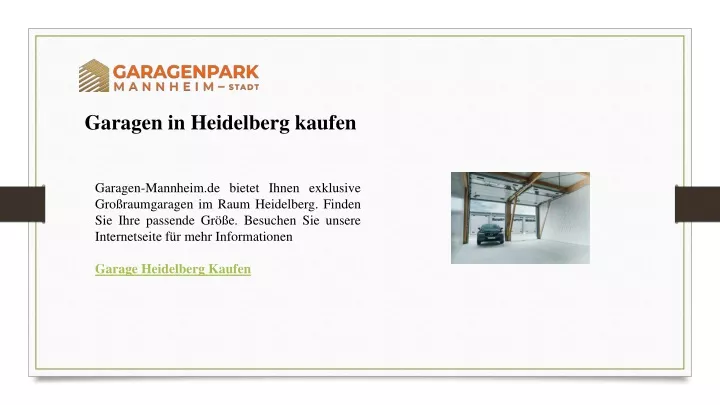 garagen in heidelberg kaufen