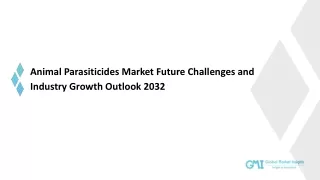 animal parasiticides market future challenges