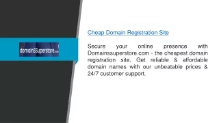 Cheap Domain Registration Site  Domainssuperstore.com