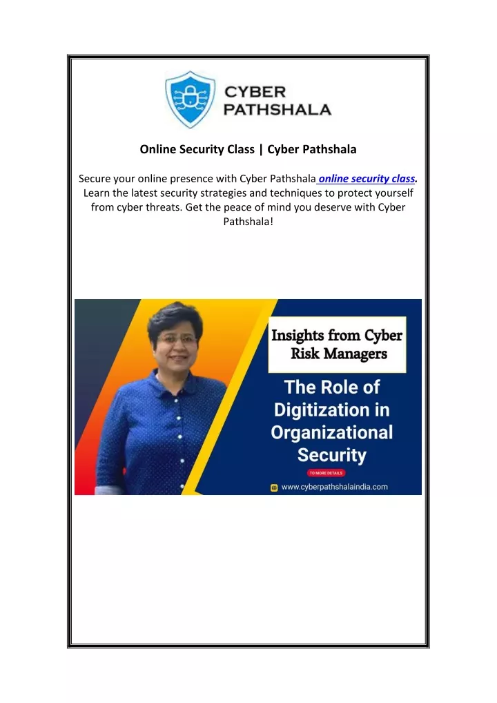 online security class cyber pathshala