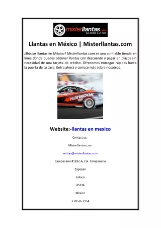 llantas en m xico misterllantas com