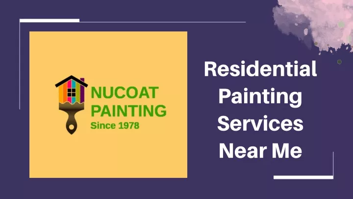 residential painting services near me