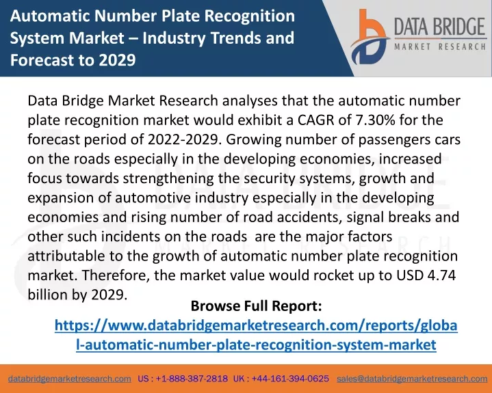 automatic number plate recognition system market