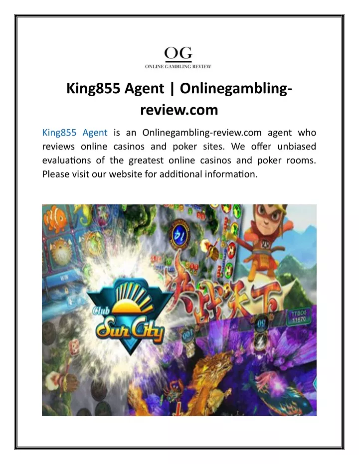 king855 agent onlinegambling review com