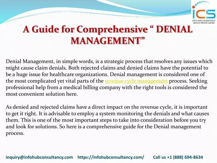 a guide for comprehensive denial management