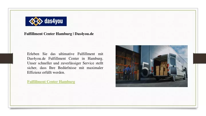 fulfillment center hamburg das4you de