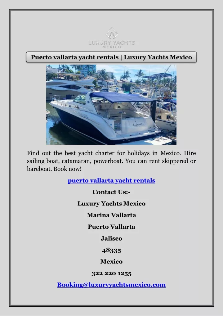 puerto vallarta yacht rentals luxury yachts mexico