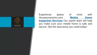 Mobile Home Inspection Services Housesmartretro.com