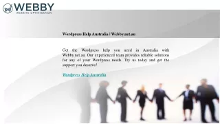 Wordpress Help Australia  Webby.net.au