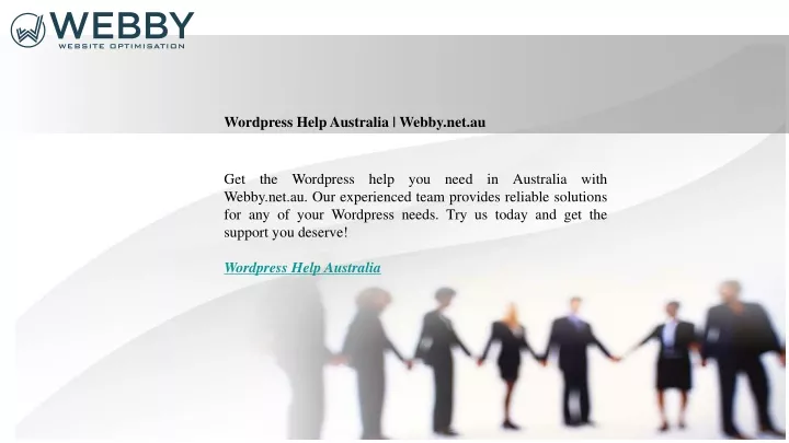 wordpress help australia webby net au