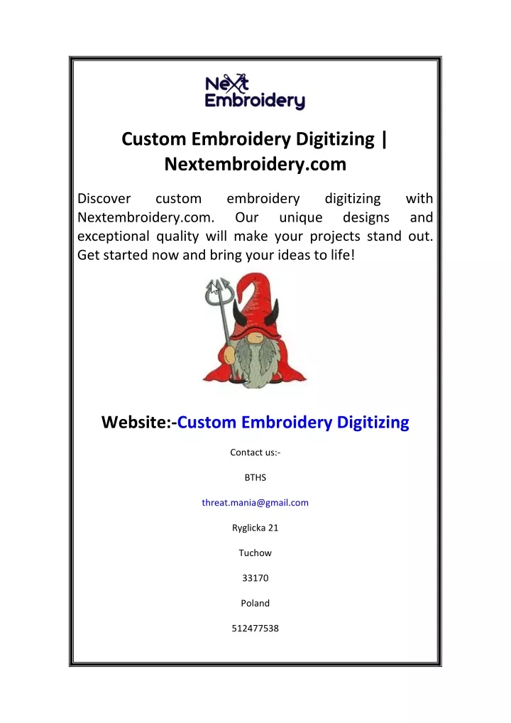 custom embroidery digitizing nextembroidery com