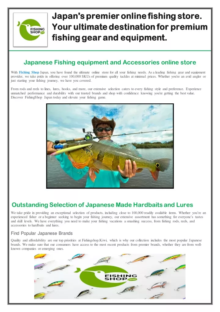 japan s premier online fishing store japan