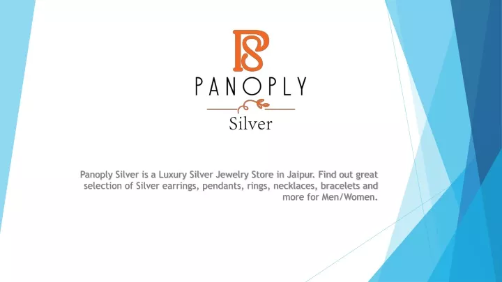 panoply silver is a luxury silver jewelry store