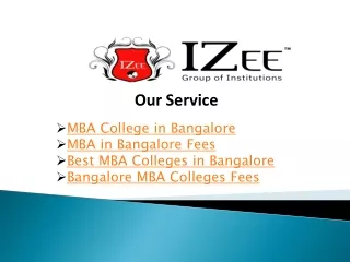 MBA in Bangalore Fees