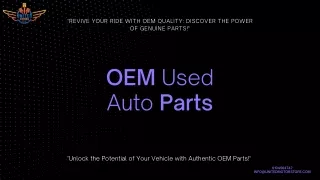 OEM Used Auto Parts