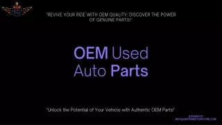 OEM Used Auto Parts